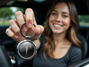 Tesla Llaveros Logo Metal Premium Personalizado